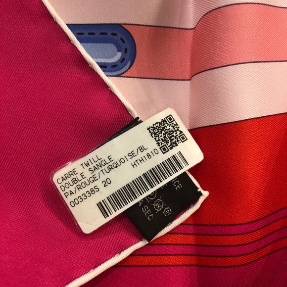 Hermes Double Sangle Scarf 90cm Silk Twill NWB - Picture 4 of 8